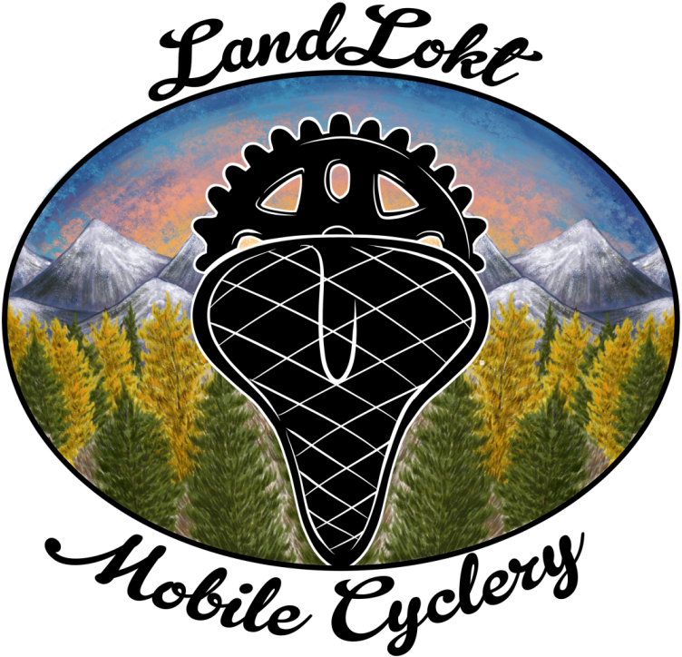 Digitally Painted Bicycle Business Logo Clipart (945x816), Png Download