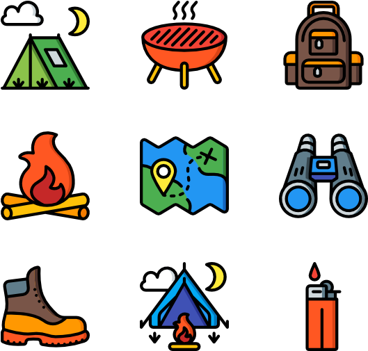 Camping Clipart (600x564), Png Download