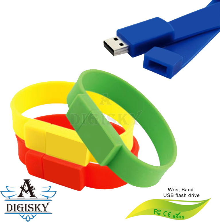 Rainbow Wristband Usb3 Clipart (800x800), Png Download