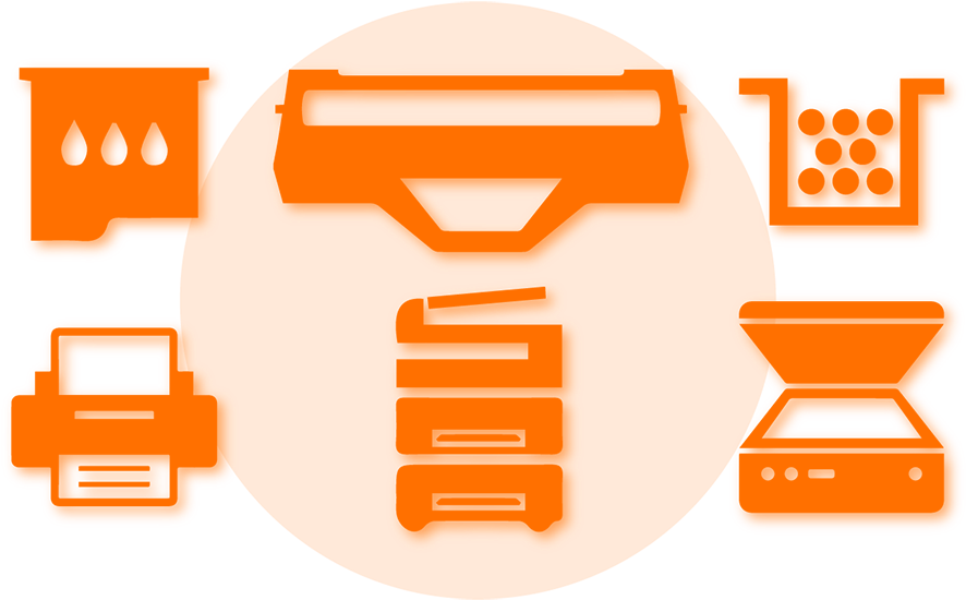 Orlando Cartridge Recycling Products Clipart (900x563), Png Download