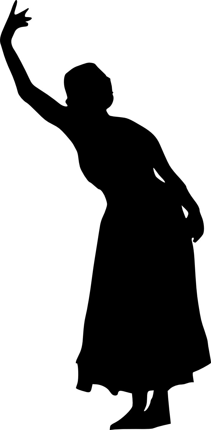 Ballerina Silhouette Clipart (707x1440), Png Download