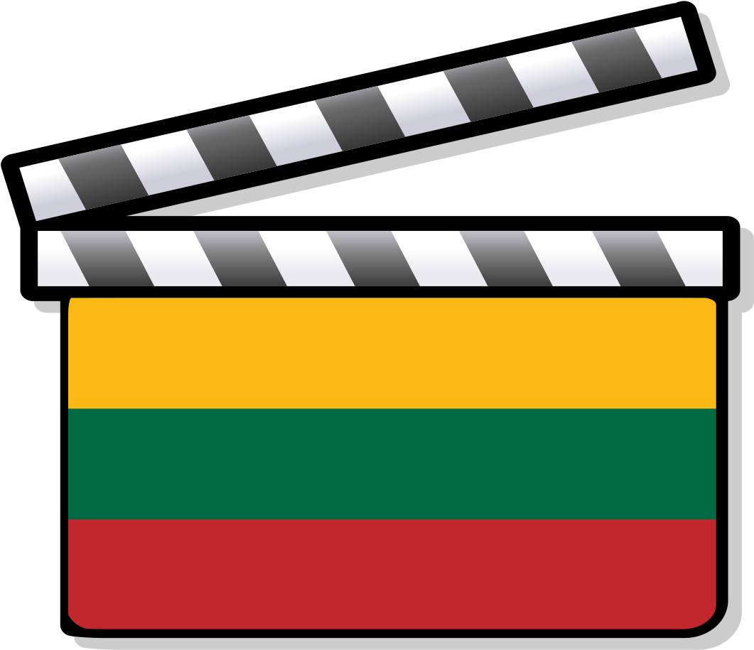 Lithuania Film Clapperboard Clipart (1198x1024), Png Download