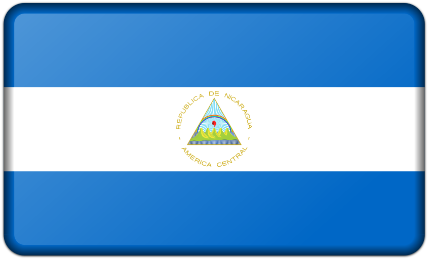 Flag Of Nicaragua Clipart (1000x600), Png Download