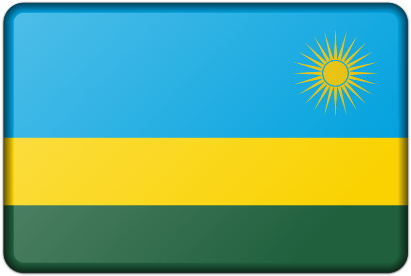 Rwanda Flag Clipart (1000x667), Png Download