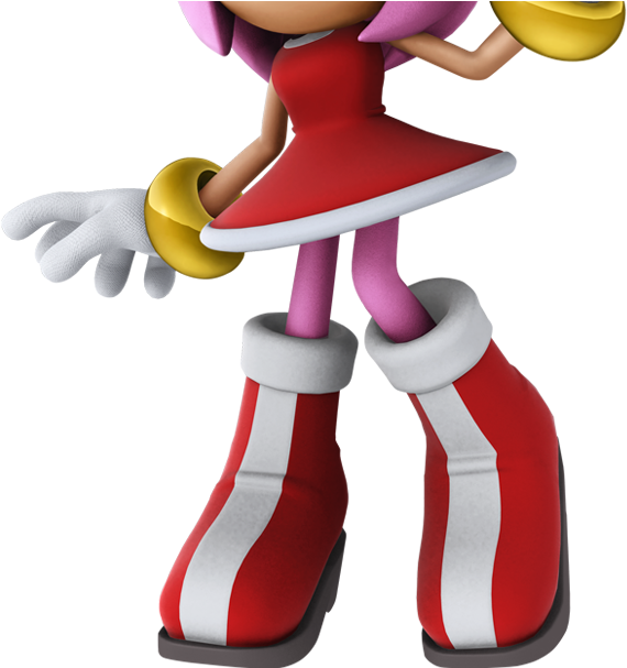 Amy Rose's Boots Clipart (609x606), Png Download