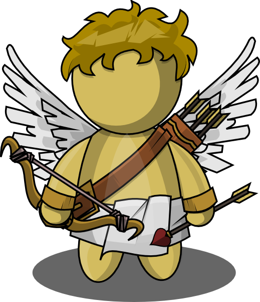 Cupid Clipart Public Domain - Png Download (519x601), Png Download