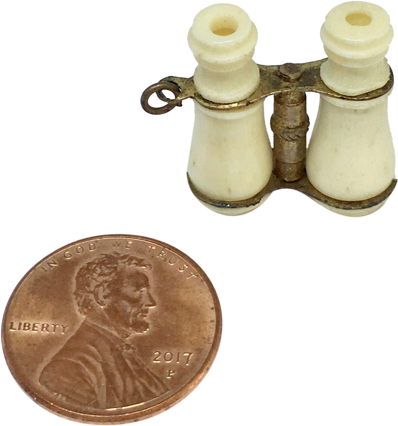 Antique Miniature Stanhope Binoculars Clipart (1373x1373), Png Download