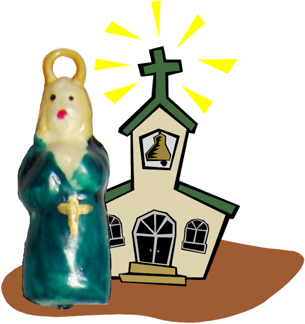 Rare Puffy Style Nun Clipart (602x640), Png Download