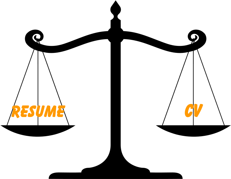 Difference Between Resume And Cv Clipart (764x600), Png Download