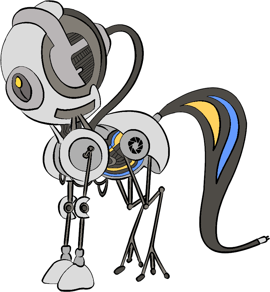 Aperture Science, Glados, Ponified, Portal , Robot, Clipart (1024x1024), Png Download