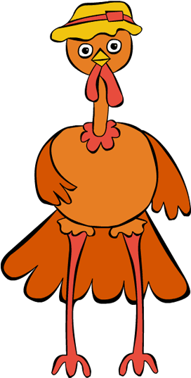 Clip Art Thanksgiving Turkey Old Standing Hat - Png Download (600x630), Png Download