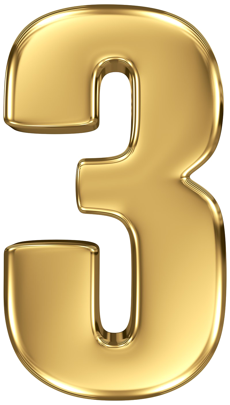 3 Number Png Transparent Images Png All Free Clipart (1600x1600), Png Download