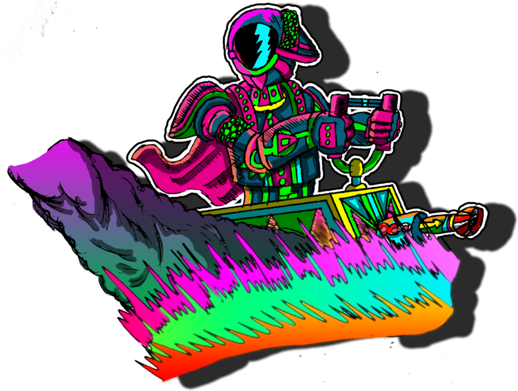 #biker Drawings On Paigeeworld Clipart (1018x785), Png Download