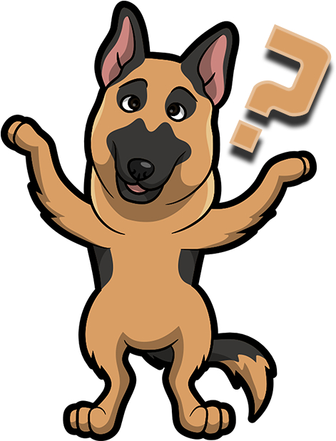 German Shepherd Emoji & Sticker Messages Sticker-9 Clipart (618x618), Png Download