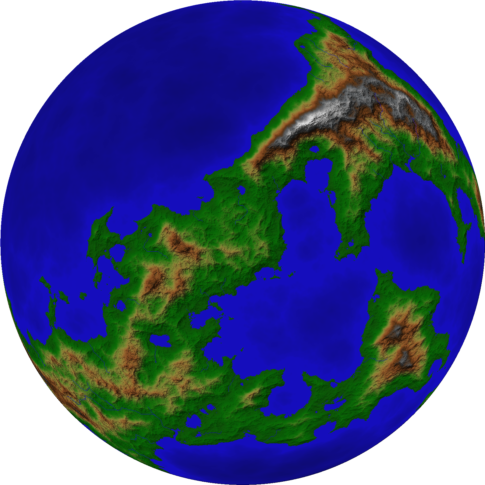 One Hemisphere Of The World Of The Chained Adept Clipart (1630x1620), Png Download