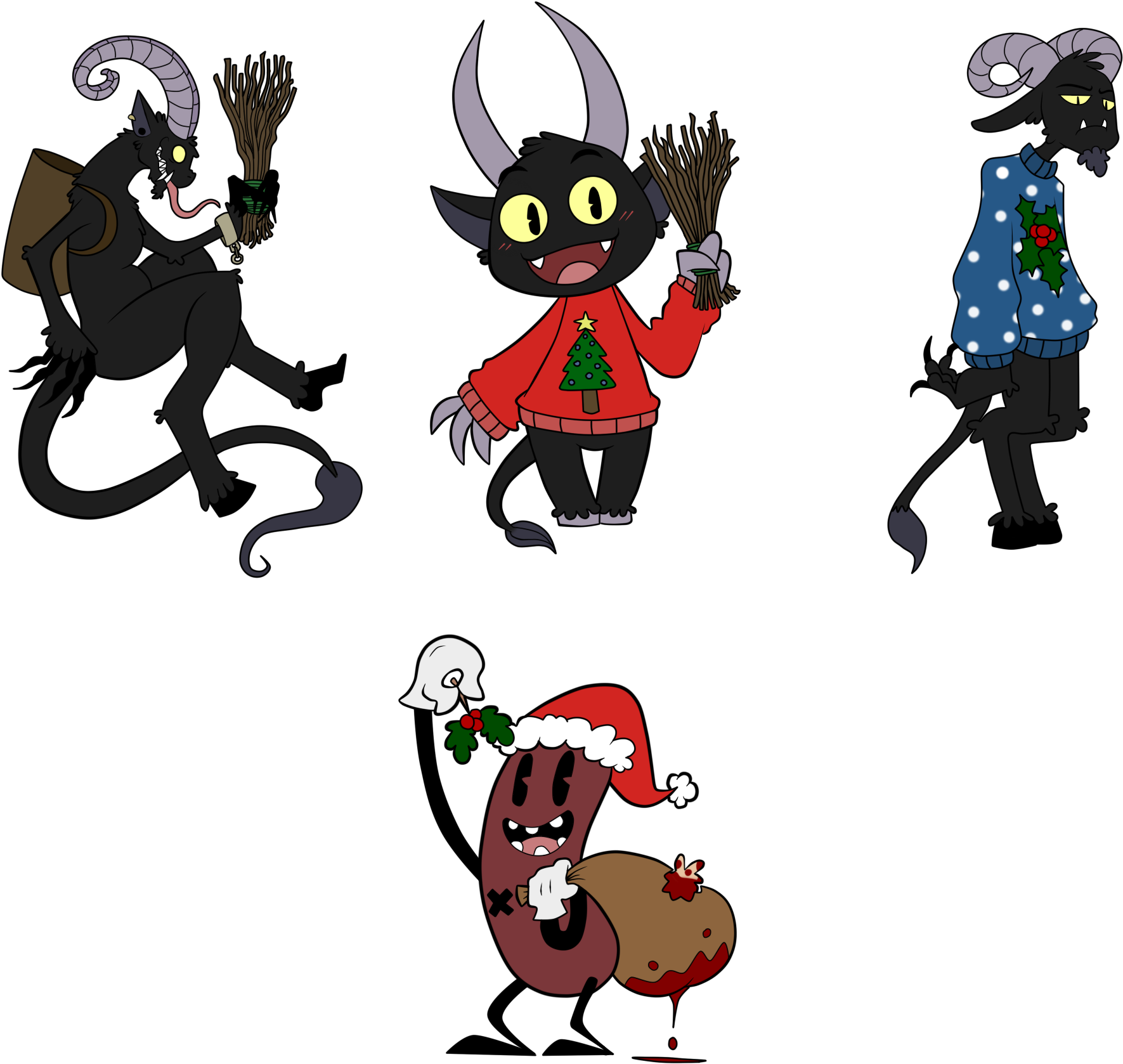 Christmas Krampus Clipart (2200x2000), Png Download