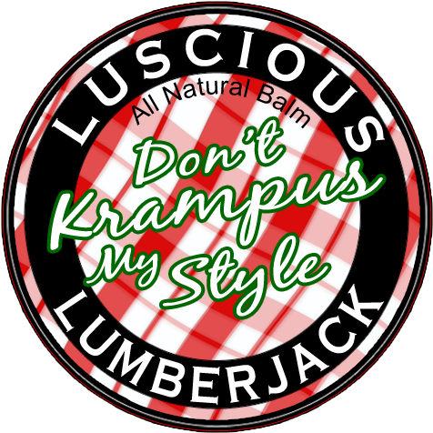 Krampus Seasonal Balm Label Clipart (600x600), Png Download