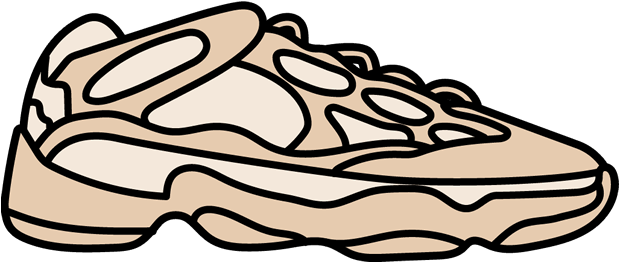 Yeezy 500 Blush Clipart (618x618), Png Download