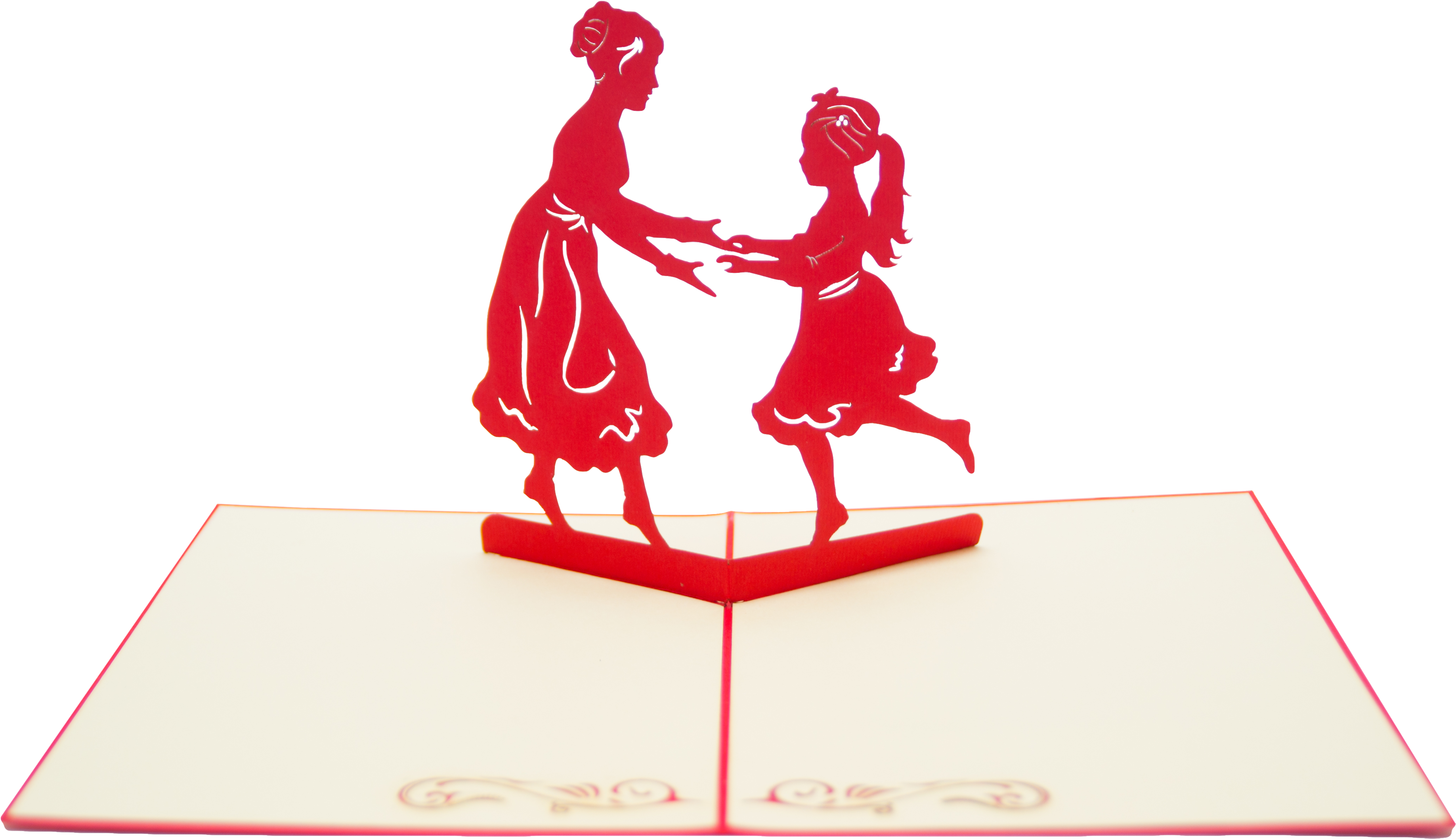 Mothers Day Stroll Pop Up Card Clipart (1024x683), Png Download