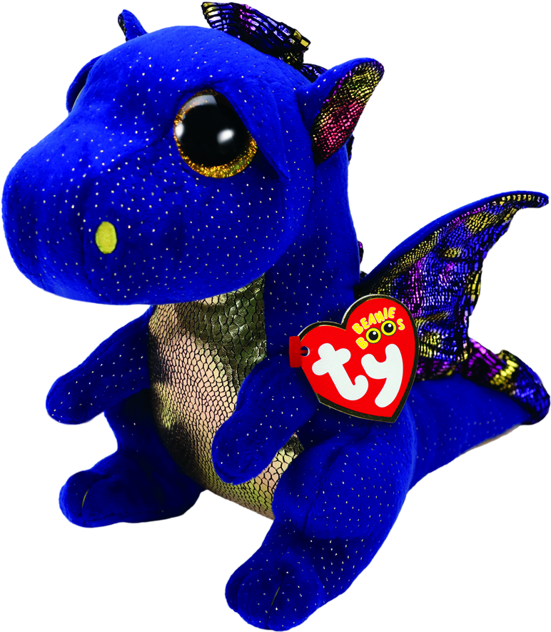 Ty Beanie Boos Med Saffire Dragon Clipart (785x900), Png Download