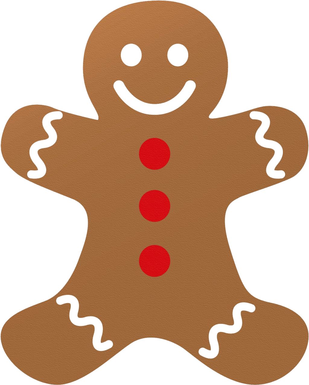 Bonhomme En Pain D'épices Clipart (1600x1347), Png Download