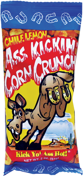 Ass Kickin Ak766 2 Oz Corn Crunch Bag Clipart (600x600), Png Download