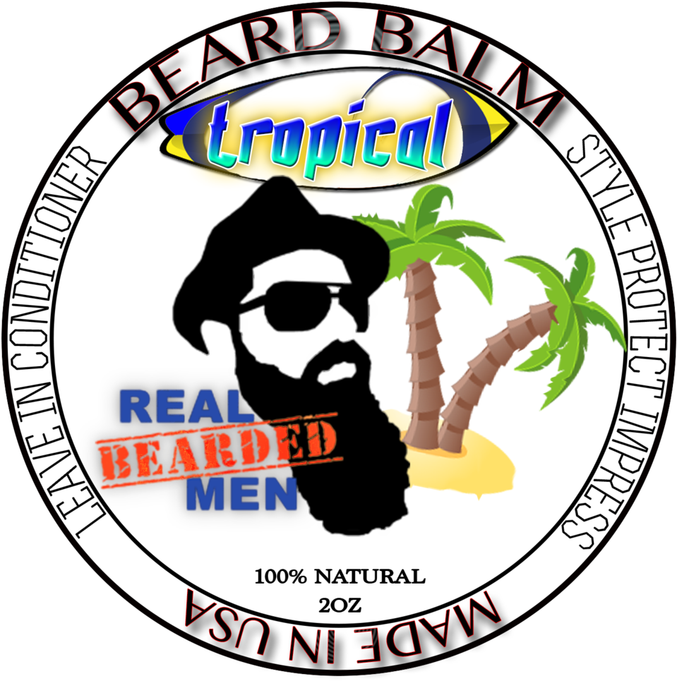 Tropical Beard Balm Clipart (1024x1024), Png Download