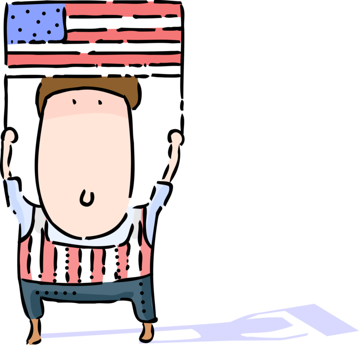 Vector Illustration Of Independence Day 4th Of July Clipart (730x700), Png Download