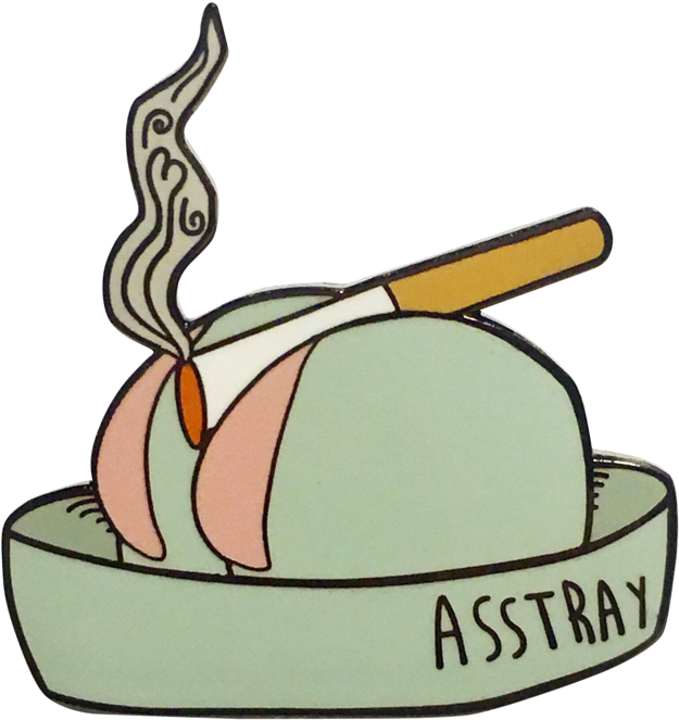 Asstray Pin Clipart (1024x1024), Png Download