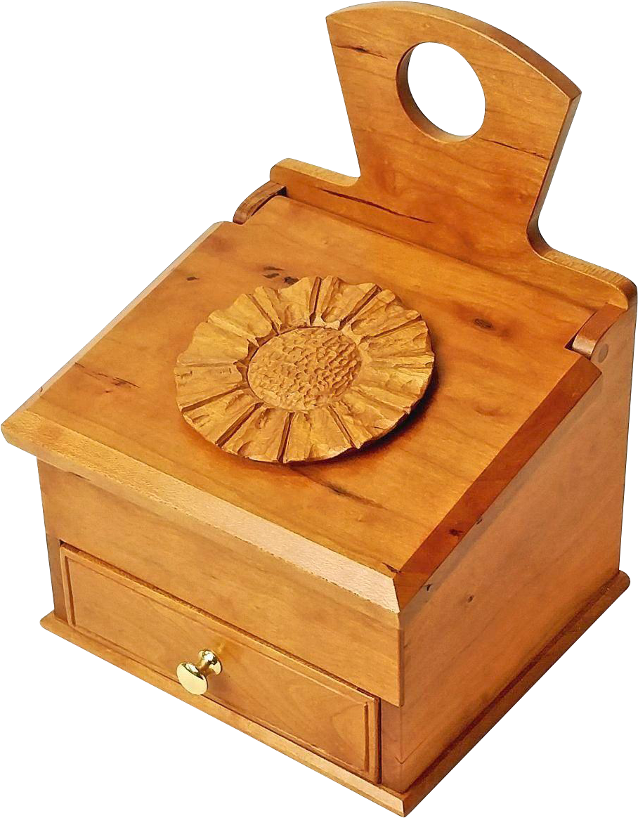 Curly Cherry Keepsake Salt Box With Drawer, Sweetpea Clipart (1163x1163), Png Download