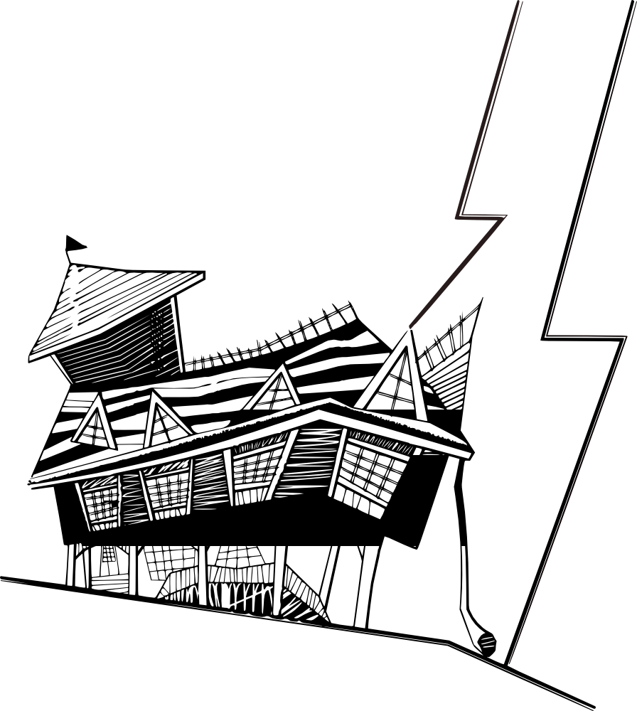 Crooked House Clipart 3 By Matthew - Png Download (896x1000), Png Download