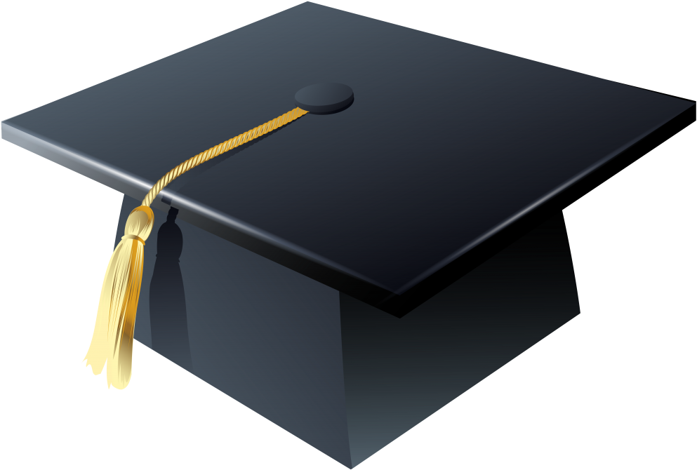Graduation Cap Clipart - Png Download (1024x701), Png Download