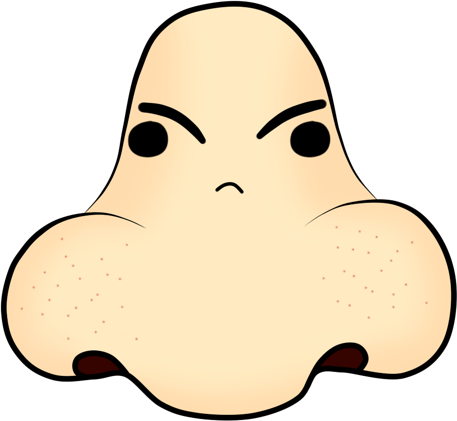 He's Angry Because He Smells Clipart (1000x980), Png Download
