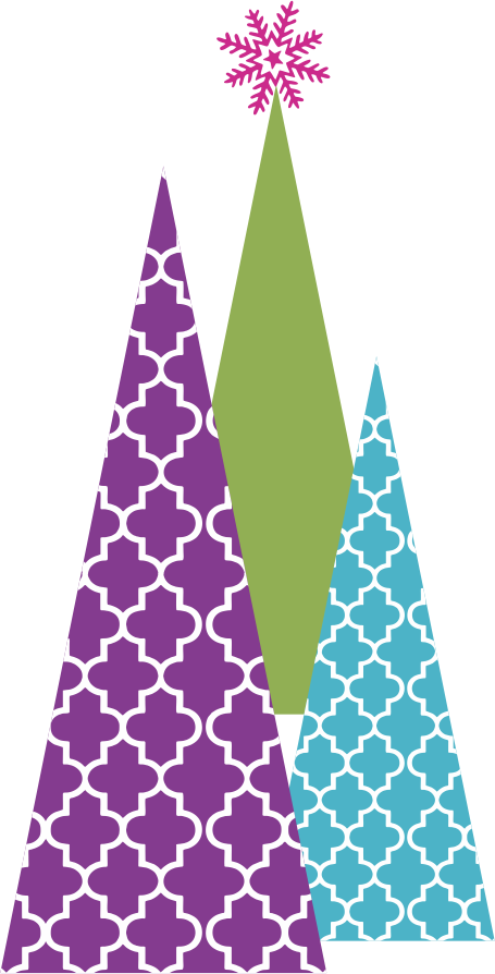 Gingerbread Trees 2 Clipart (455x894), Png Download