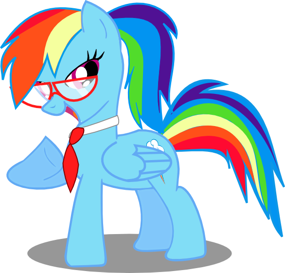 Rainbow Dash Pony Mammal Vertebrate Horse Like Mammal Clipart (586x561), Png Download