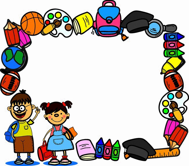 School Border Hq Image Free Png Clipart (650x569), Png Download