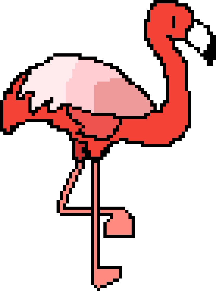 Flamingo By Lenwren Clipart (1200x1200), Png Download