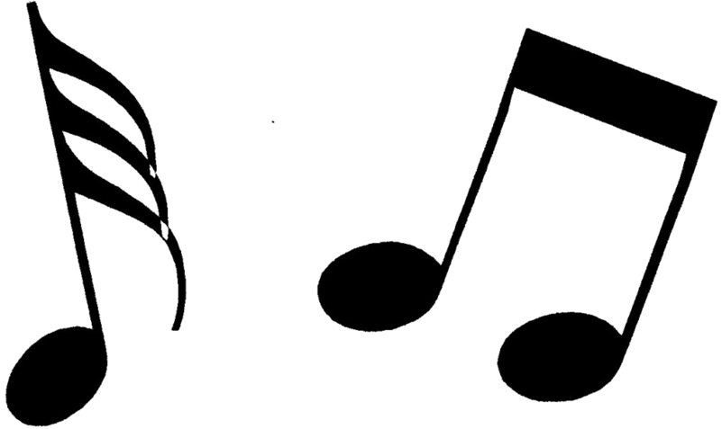 Music Notes Png Clipart Transparent Png (800x483), Png Download