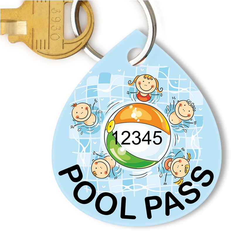 Pool Pass In Water Drop Shape, Kids Pool Ball Clipart (800x800), Png Download