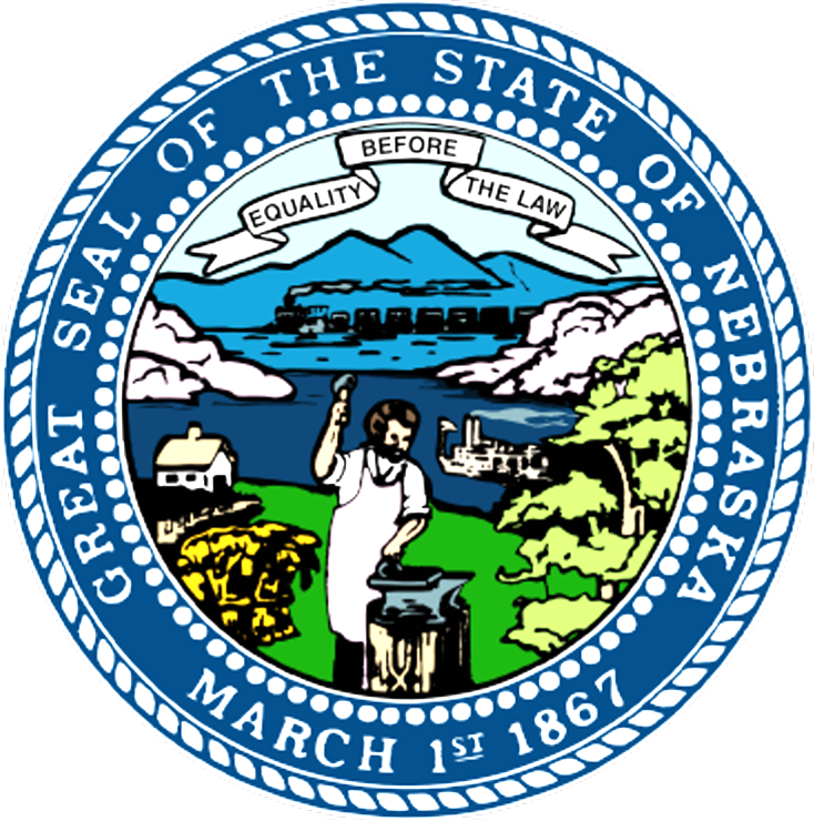 Seal Of Nebraska Clipart (734x740), Png Download