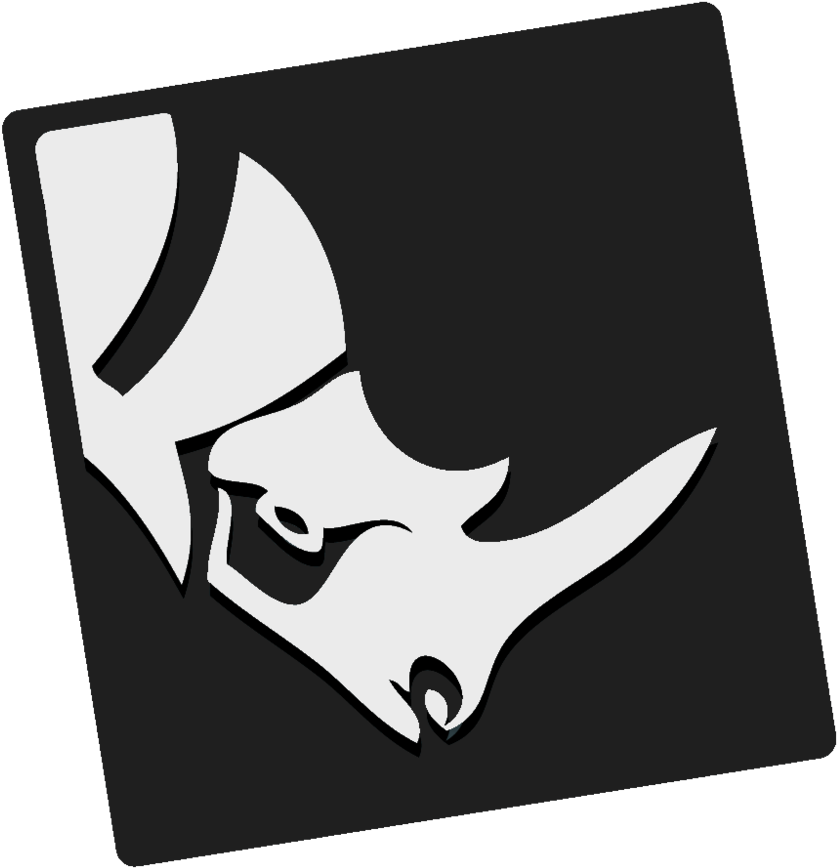 Rhinoceros Clipart (1000x1000), Png Download