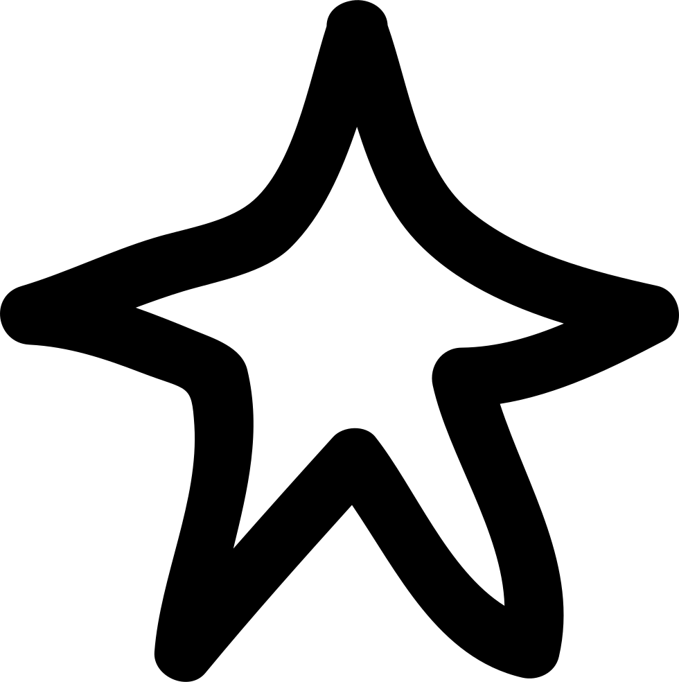 Vector Doodle Star Clipart (980x984), Png Download