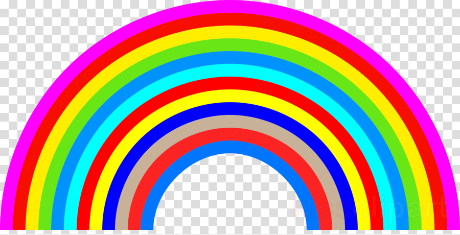 Rainbow Clipart Rainbow Yellow Clip Art - Png Download (900x460), Png Download