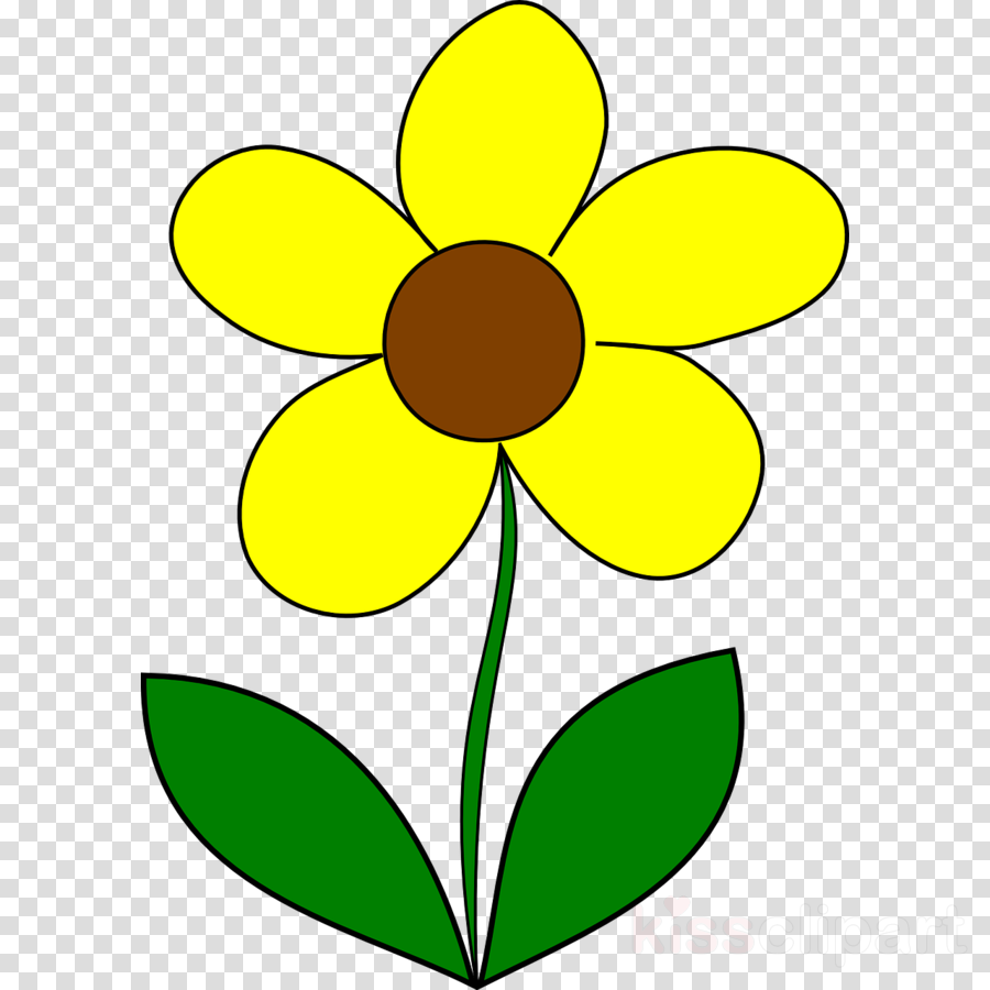 Yellow Flower Clip Art Clipart Flower Clip Art - Png Download (900x900), Png Download