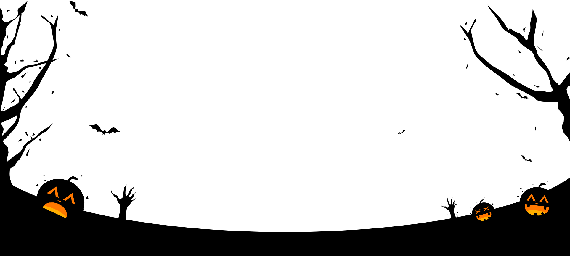 Elementor Halloween Footer Clipart (1924x909), Png Download