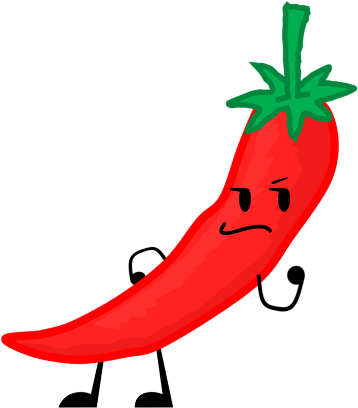 Capsicum Clipart Red Colour Object - Png Download (962x831), Png Download
