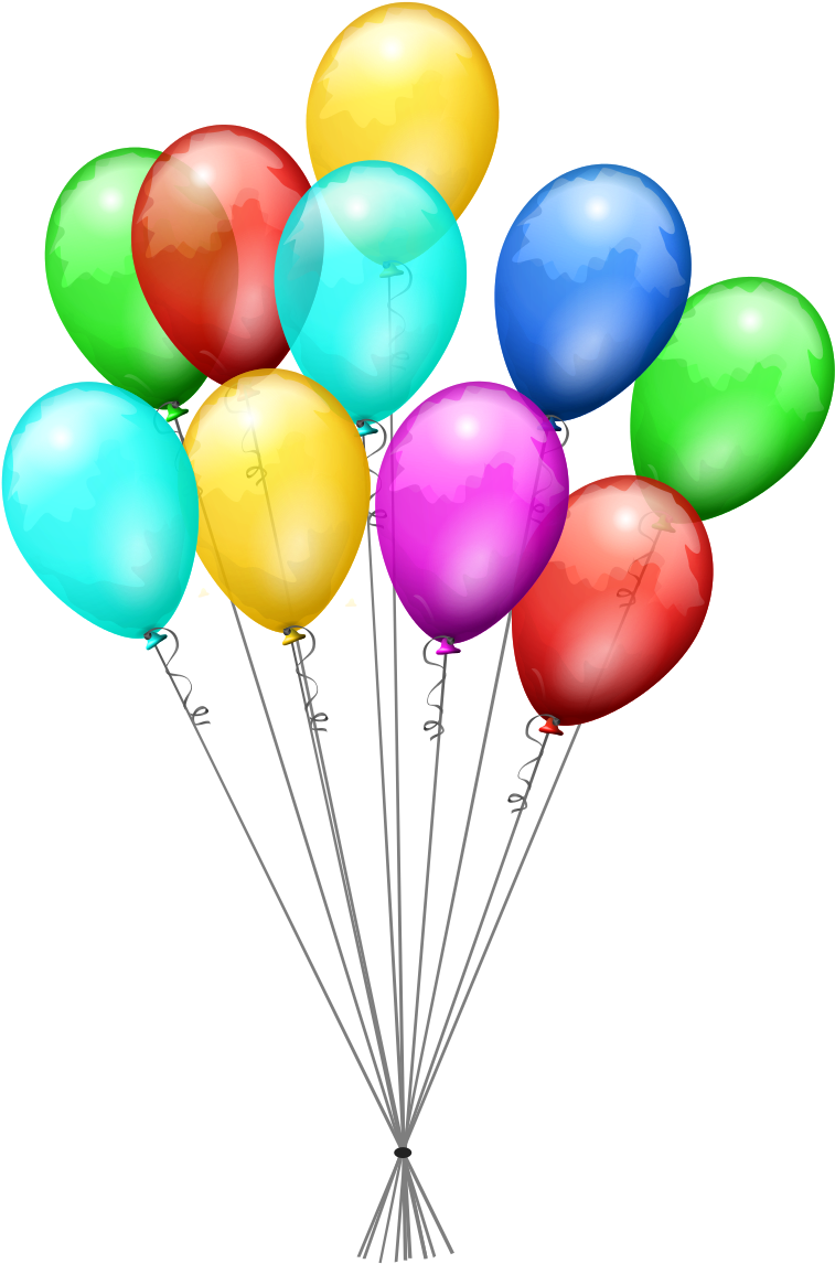 String Clipart Balloon - Png Download (697x1024), Png Download