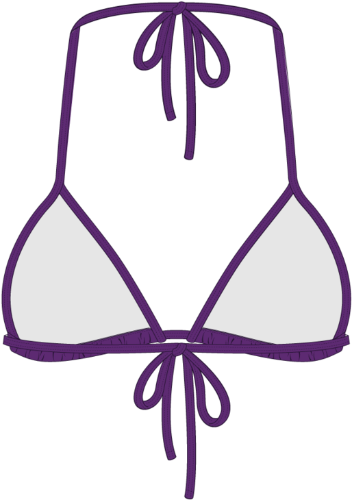 Violet Bikini Top Ii Clipart (1024x768), Png Download