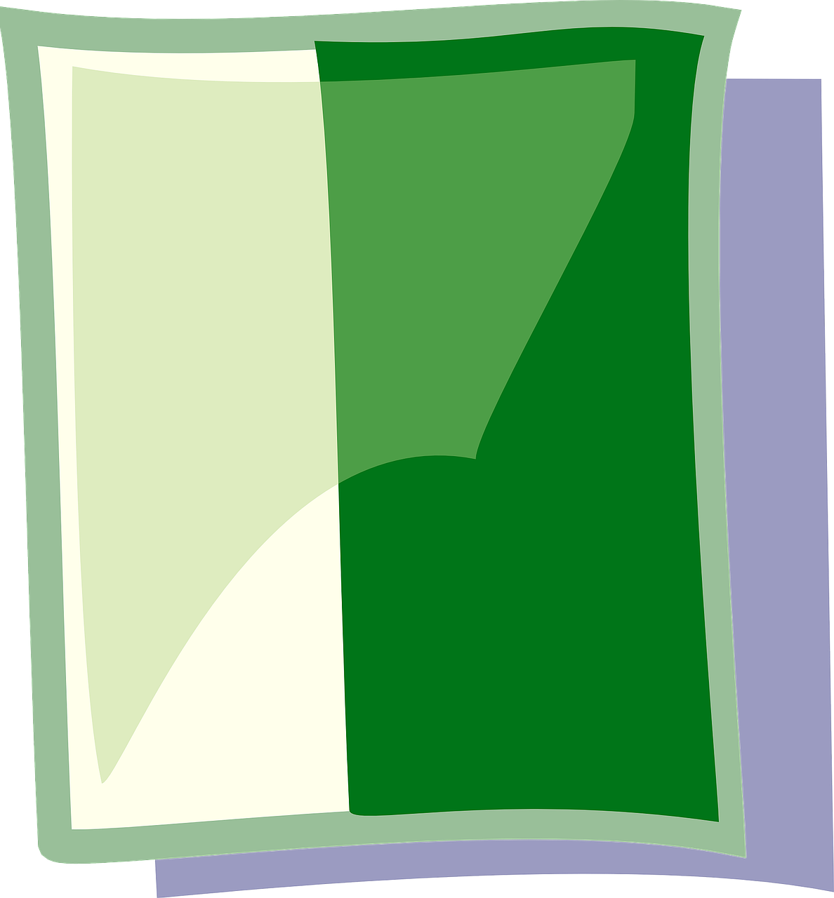 Document Green Page White Icon Png Image Clipart (1188x1280), Png Download