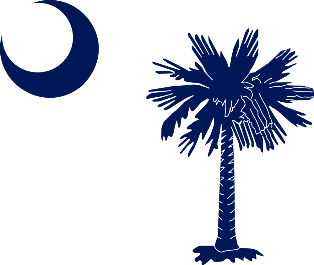 Sc Palmetto Clipart (1000x844), Png Download
